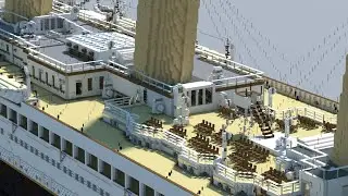 Third Class Cabins & Crew Areas :: 3:1 Olympic #12 :: Rilhon's Shipyard E189 :: Minecraft
