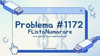 Liste Simplu Inlantuite Parcurgere + Problema 1172 FListaNumarare😨