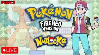 Pok&eacute;mon FireRed HARDCORE Nuzlocke Part 3! CHARMANDER, Level Cap, No Healing, Set mode! #nuzlocke