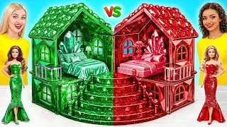 Строим Удивительный Кукольный Домик | Рубиновый vs Бриллиантовый Челлендж от Multi DO Girls