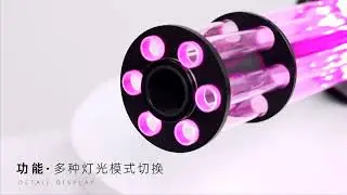 12V CO2 Cannon uses LED light-emitting tube,handheld Gatling design with 3M gas tube