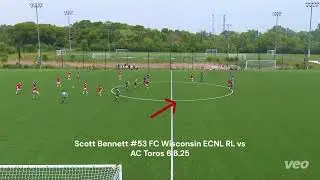 Scott Bennett #53 Highlights FC WI ECNL RL vs AC Toros 6.8.25