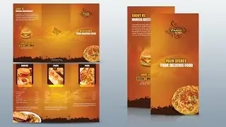 Create a Tri fold Restaurant Brochure Photoshop Tutorial