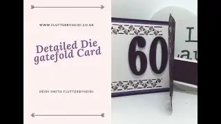 Detailed die gatefold card