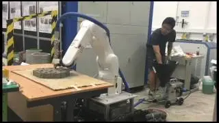 3D printing concrete-robotic printing, three time speed