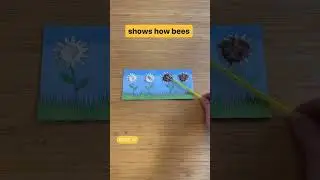 Teach how bees pollinate flowers with this easy experiment for kids