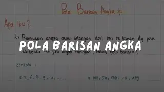 🦿 Langkah 041: Pola Barisan Angka | Fundamental Logika Alternatifa