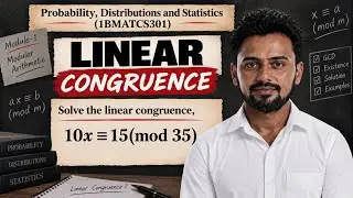 Solve the linear congruence  | Modular Arithmetic | Most important problem