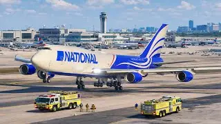UNBELIEVABLE Takeoff! National Airlines Boeing 747 Departs Naha Airport