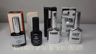 Trying out Gel Matte Top Coats |Which has the best #streak #free #finish #matte #nails #gelpolish