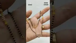 Light weight gold black beads design/daily wear black beads collection/fancy black beads