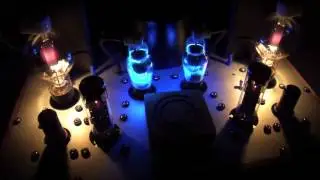 808 Tube Amplifier with 816 Mercury Rectifier Telefunken EL34 and RCA 6SK7 Tubes / James Audio