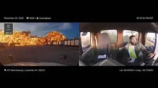 Truck driver witnesses UPS plane crash! 