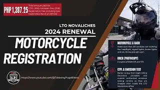 RENEWING MY MOTORCYCLE REGISTRATION AT LTO NOVALICHES 2024 | HOW MUCH DID I PAY FOR EMISSION TEST???