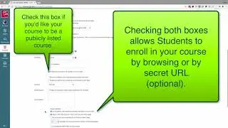 Canvas - How to update your course self-enroll settings (Browse + Join Course) and publish a course