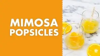 Frozen Champange Orange Juice Mimosa Popsicles Brunch Recipe