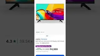 🔥Flipkart big billion days offer 💥 realme tv 32 inch 4999 2025✨😍 #shorts