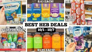 BEST HEB DEALS | 27 CHEAP HEB COUPON DEALS TO SAVE MONEY | LEARN TO COUPON AT HEB | 10/1 - 10/7