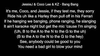 JessieJ & Coco Lee & KZ TanDingAn - Bang Bang Lyrics Chinese Version ( The Singer 2018 )