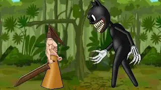 Pyramide Head Vs Cartoon Cat - Drawing Cartoons 2 FULL Animation