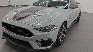 2021 FORD MUSTANG MACH 1 PREMIUM ELITE FIGHTER JET GRAY 4K WALKAROUND 15291Z SOLD!