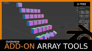 Blender add-on overview: Array Tools + how to copy rigid bodies