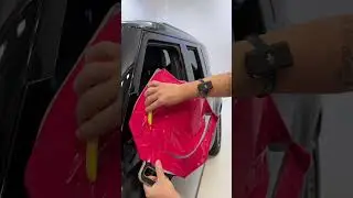 Watch Dimas Brasil Wrapping the Mirror on this Defender with Avery Dennison ASMR Style!