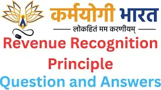 Revenue recognition principle igot karmayogi quiz question and answer