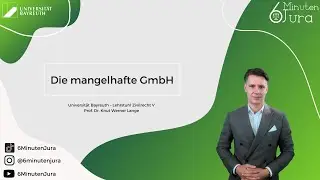 Contract Law BT in Cases - The Defective GmbH