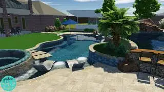 Pool Design - Multi Level in Frisco, TX