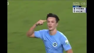 Hong Kong International Matt Orr scored his first goal for his club Shenzhen Peng City FC