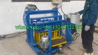 small movable hydraulic concrete block making machine for cement bricks with electrical #machinery