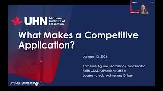 Michener Monday Webinar Series - What Makes a Competitive Application (Jan. 12, 2026)
