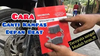Cara ganti kampas rem depan honda beat
