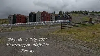 Mosetertoppen Descent from Gondoltoppen in the rain  July 5, 2024 🚴&zwj;♂️🌧️