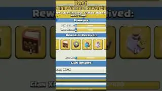 Best Clan Games Rewards || Clash of clans || #clashofclans #coc #shorts #newevent