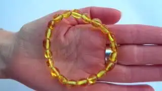 BALTIC AMBER Bracelet for Adults, 100% NATURAL Amber, High Quality Baltic Amber, Real Amber Beads, L