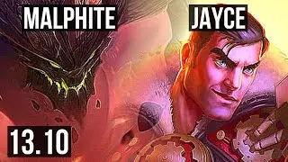MALPHITE vs JAYCE (TOP) | 5/1/2, Rank 10 Malph | KR Challenger | 13.10