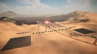 5,000,000 EVIL ARMY VS HUMANITY ARMY CANYON DEFENSE - Ultimate Epic Battle Simulator 2