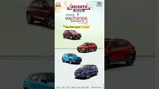 TOYOTA ARIGATO FESTIVAL 2025 | Awesome Benefits up to ₹1 Lakh at Galaxy Toyota!