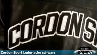 Cordon Sport Lederjacke schwarz Produktansicht | Releasehiphop.de
