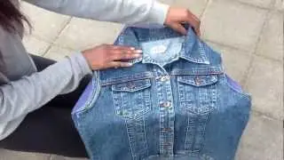 Джинсовый жилет своими руками