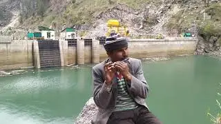 Himchali folk flute singer