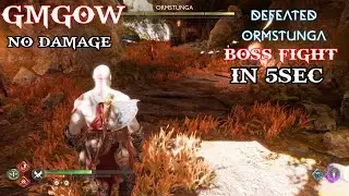DEFEATED ORMSTUNGA BOSS FIGHT IN 5SEC GMGOW NO DAMAGE #godofwarragnarok #gmgow #gameplay #viral #ps5