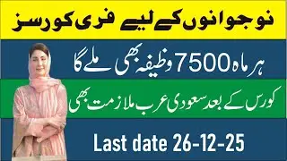 CM free Courses Hunarmand Program 2025│7500 Monthly stipend│How to apply in CM free Courses.