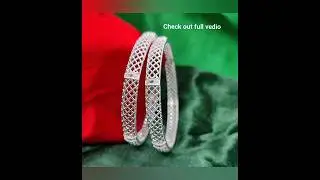 Silver bangles #trending #beautiful #bollywood #business #viral #views #jewellery #daily #best