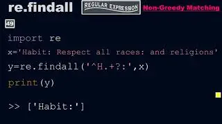 Regular expression for Non Greedy matching - Matching & Extracting - Python by #Moein