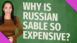 Why is Russian sable so expensive?