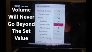 How To Limit The Maximum Volume On LG TV