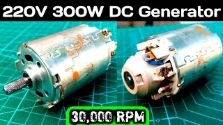 220V 300w DC Motor, You Can Ues In Generator, Back EMF #220v #dcmotor #generator #300w #emf